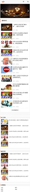 响应式简洁财经金融新闻博客网站模板 - 手机端